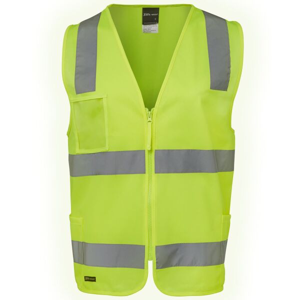 JB&#39;s Hi Vis (D+N) Zip Safety Vest Thumbnail