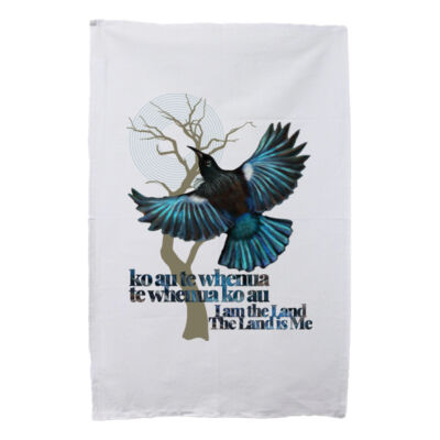 ko au te whenua teatowel (Tui mix) Thumbnail